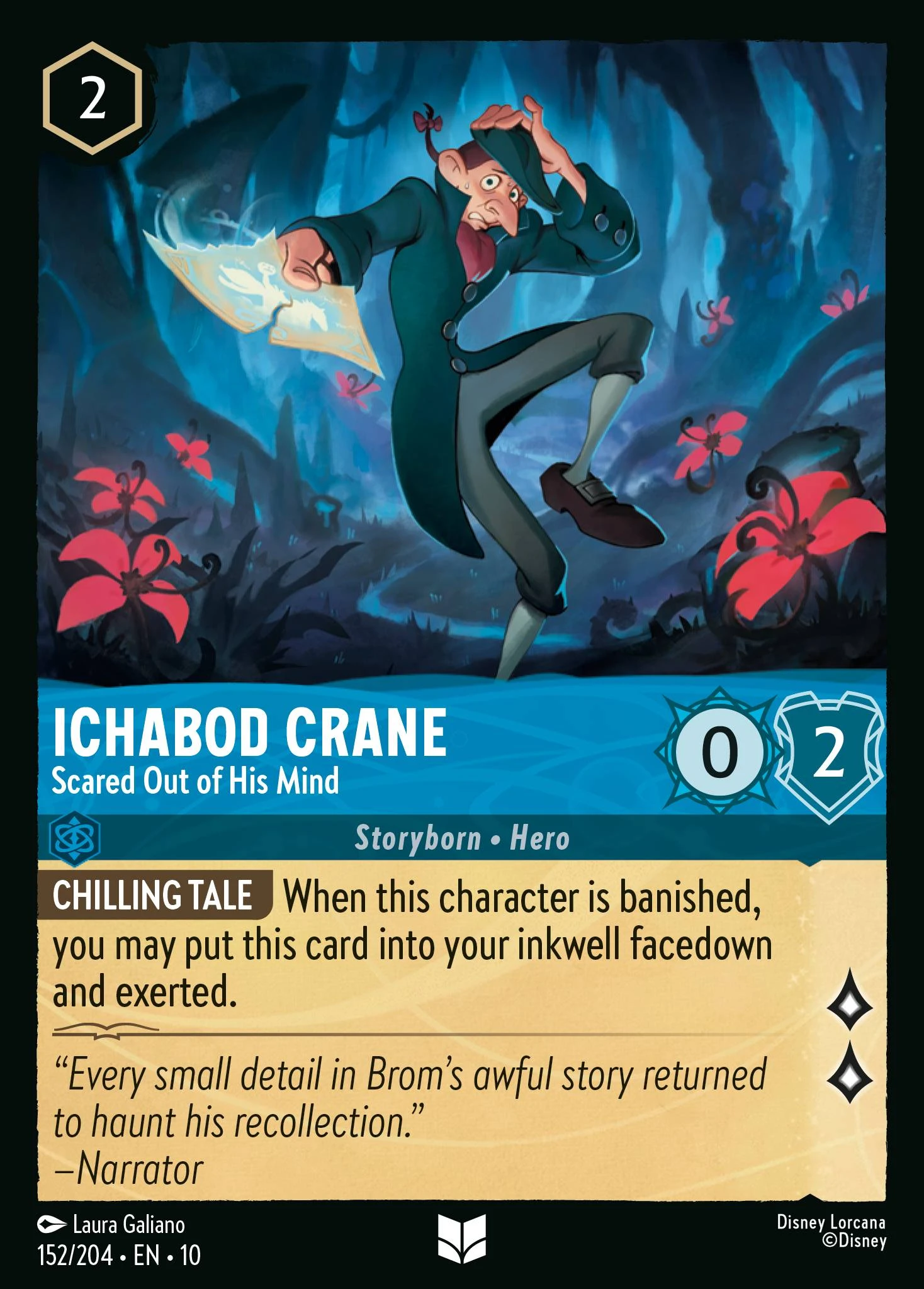 Ichabod Crane - Scared Out of His Mind