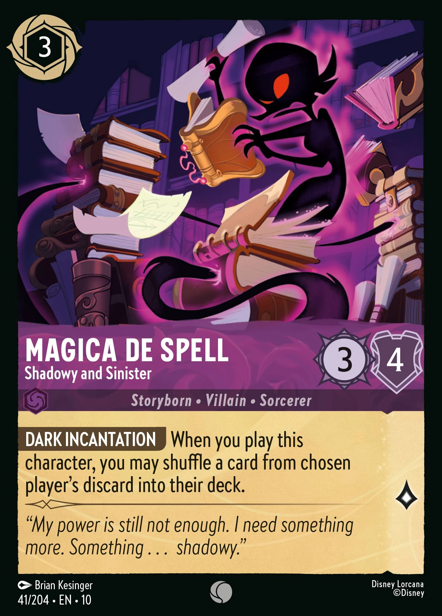 Magica De Spell - Shadowy and Sinister