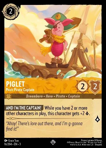 Piglet - Pooh Pirate Captain