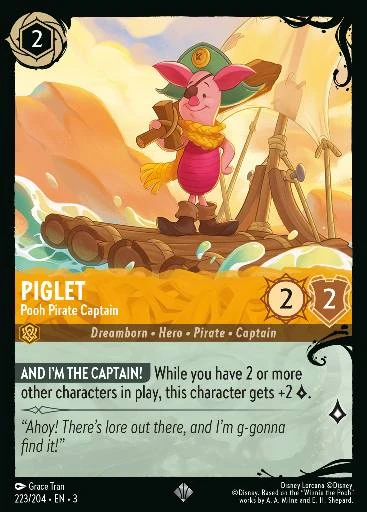 Piglet - Pooh Pirate Captain