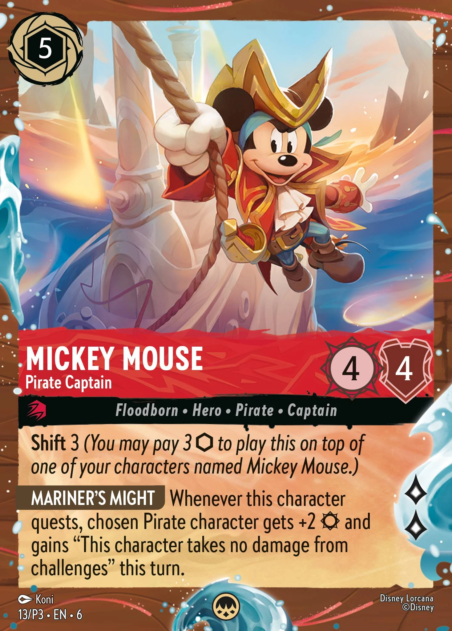 Mickey Mouse - Pirate Captain