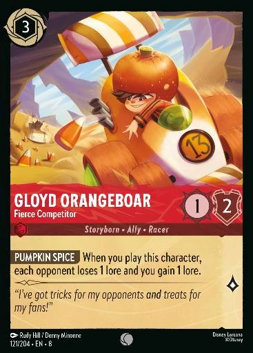 Gloyd Orangeboar - Fierce Competitor