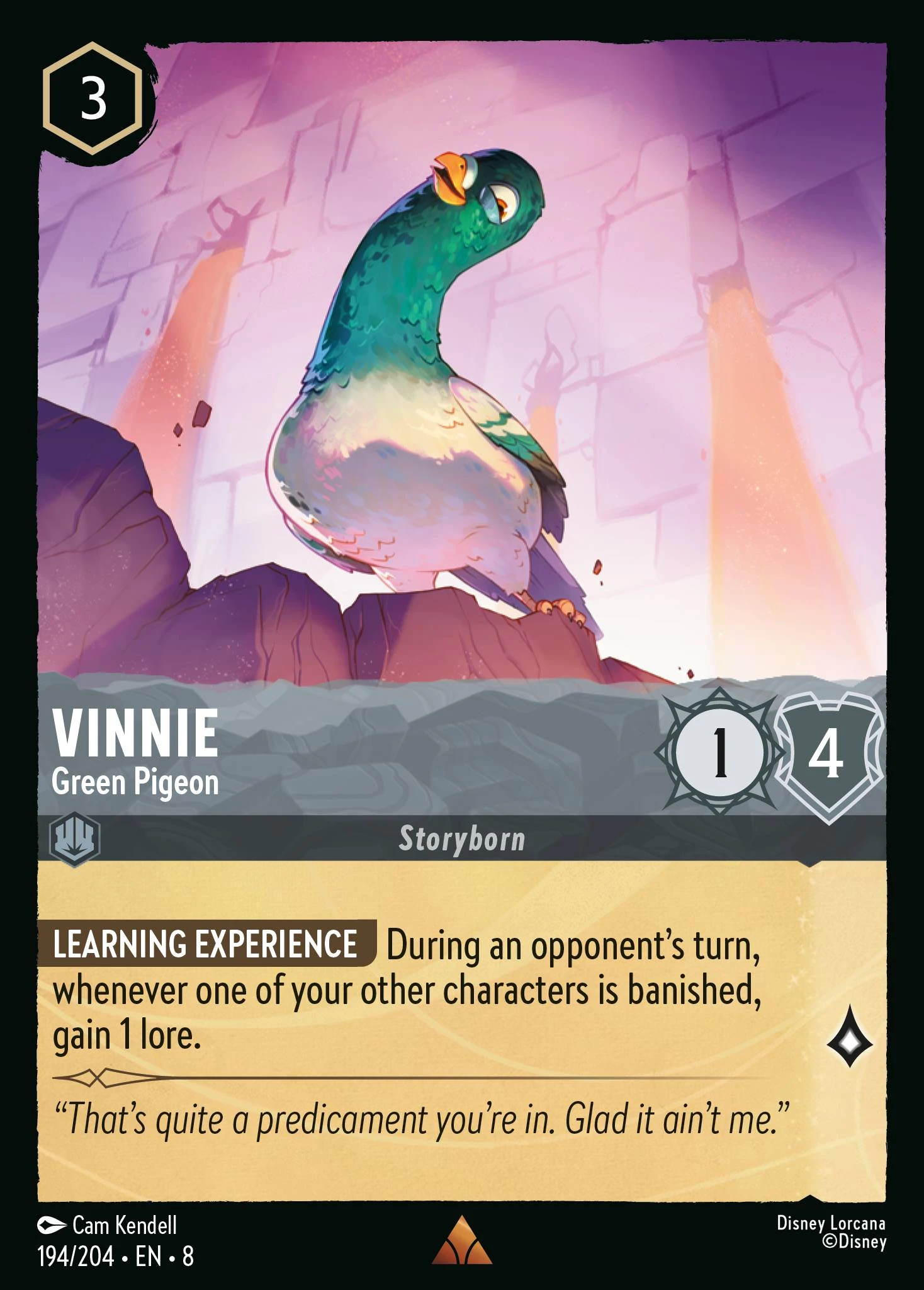 Vinnie - Green Pigeon