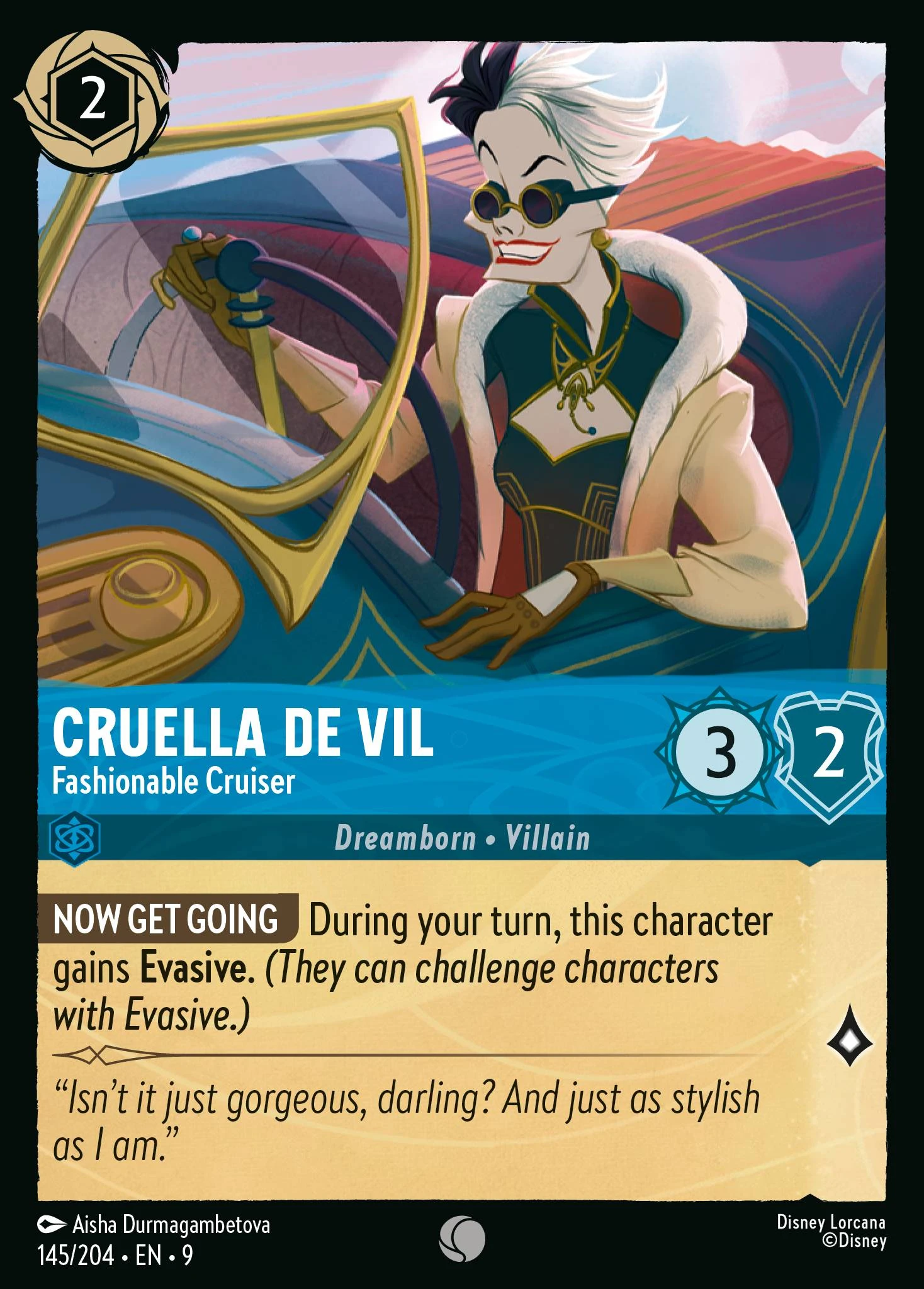 Cruella De Vil - Fashionable Cruiser