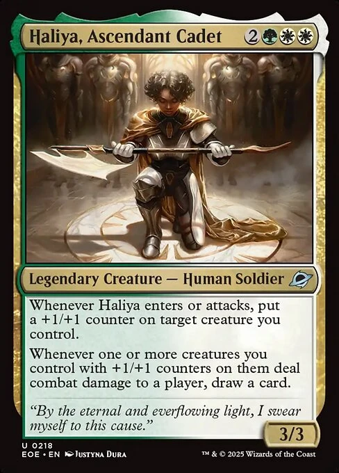 Haliya, Ascendant Cadet