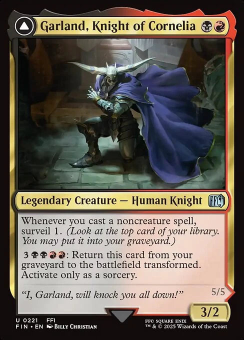 Garland, Knight of Cornelia