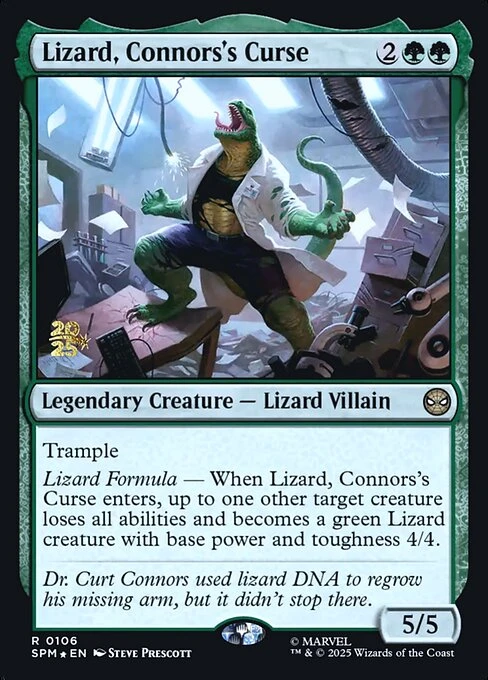 Lizard, Connors's Curse
