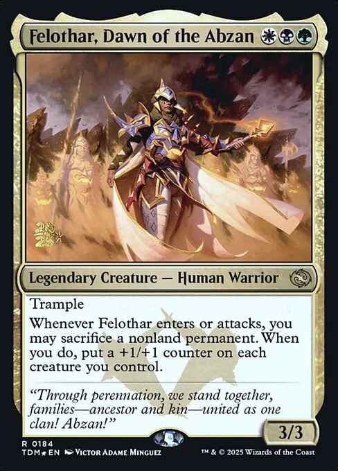 Felothar, Dawn of the Abzan