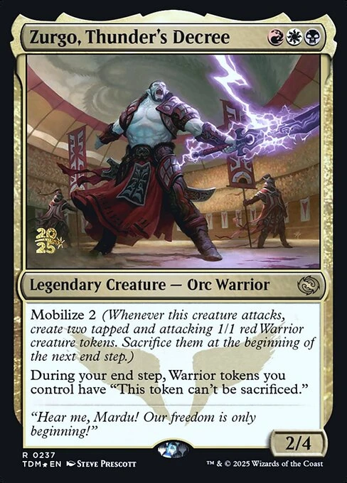 Zurgo, Thunder's Decree