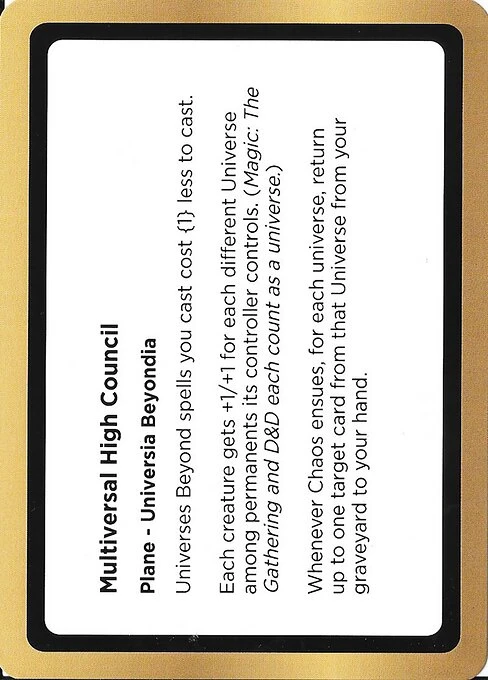 Multiversal High Council