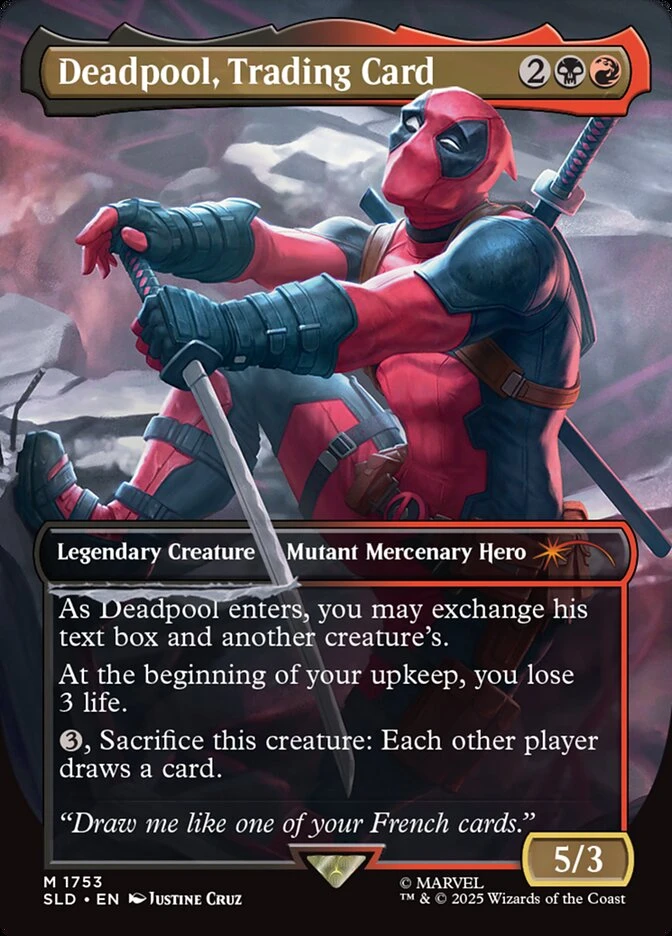 Deadpool, Trading Card