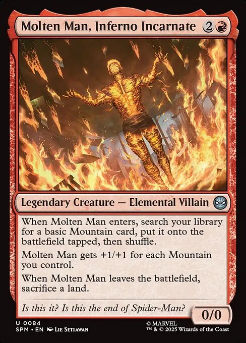 Molten Man, Inferno Incarnate