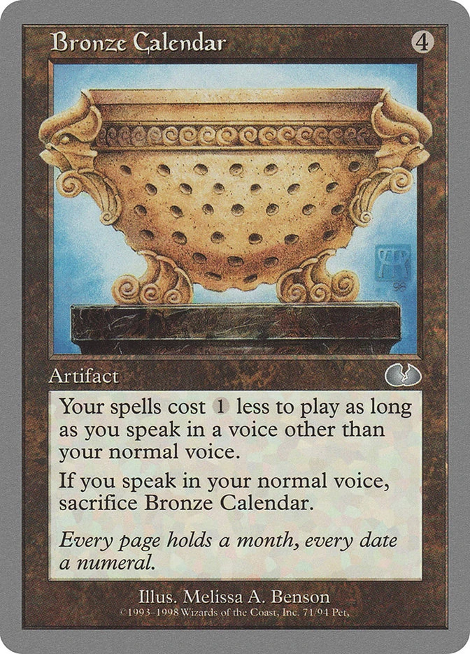 Bronze Calendar