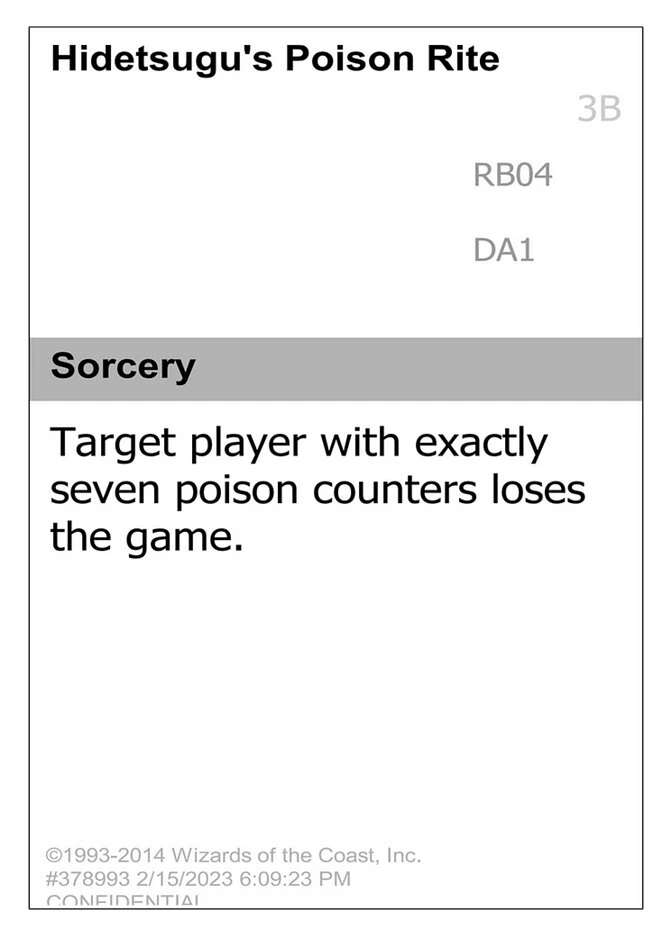 Hidetsugu's Poison Rite