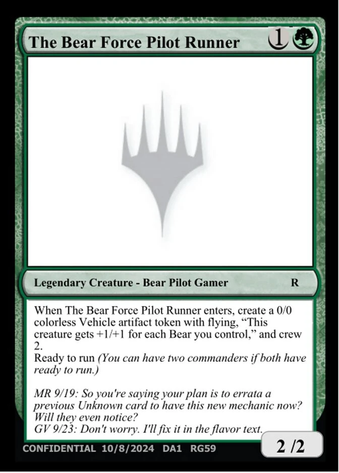 The Bear Force Pilot Runner