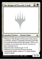 The Keeper of Favorite Cards