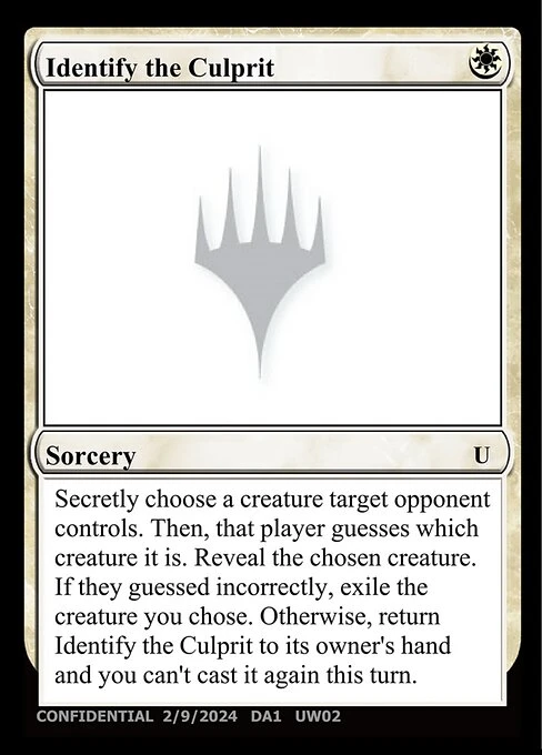 Identify the Culprit
