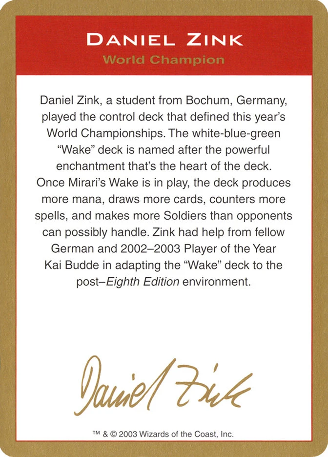 Daniel Zink Bio