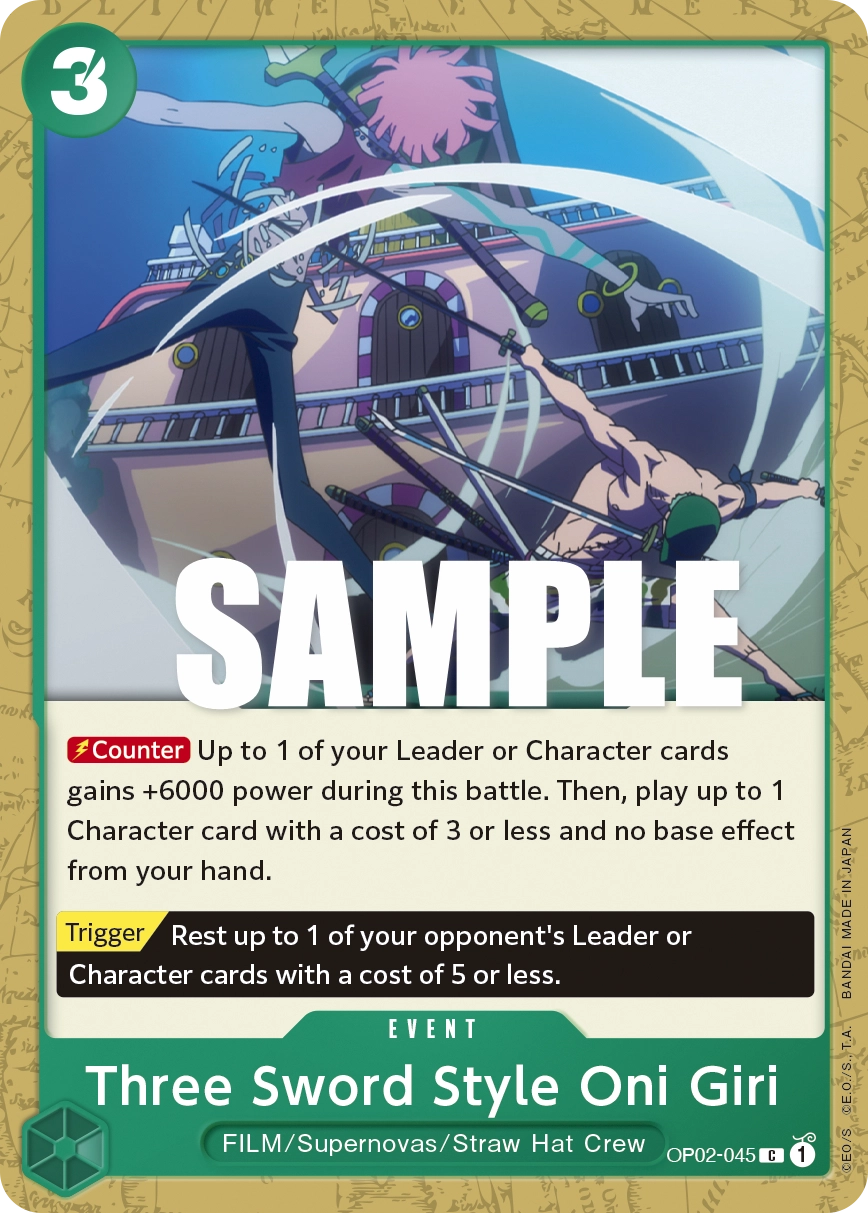 Three Sword Style Oni Giri