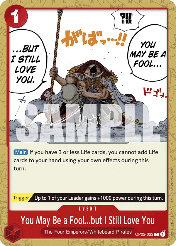 You May Be a Fool...but I Still Love You